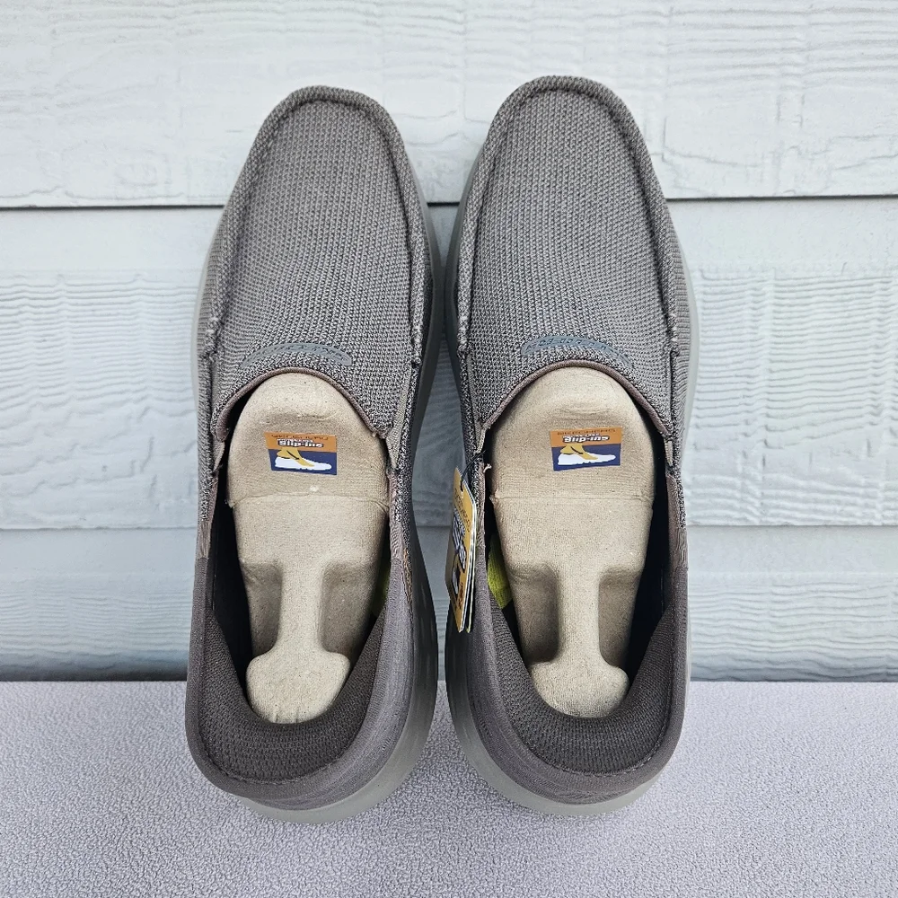 Skechers Slip-ins Parson Ralven Brown Loafer Men SZ 13 Slip-On Memory Foam